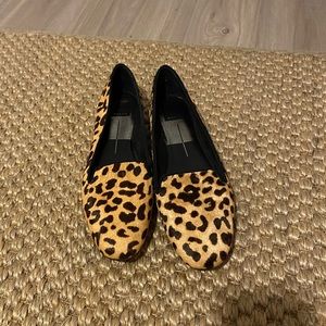 Never worn! Dolce Vita Cheetah Calf Hair Smoking Slipper
